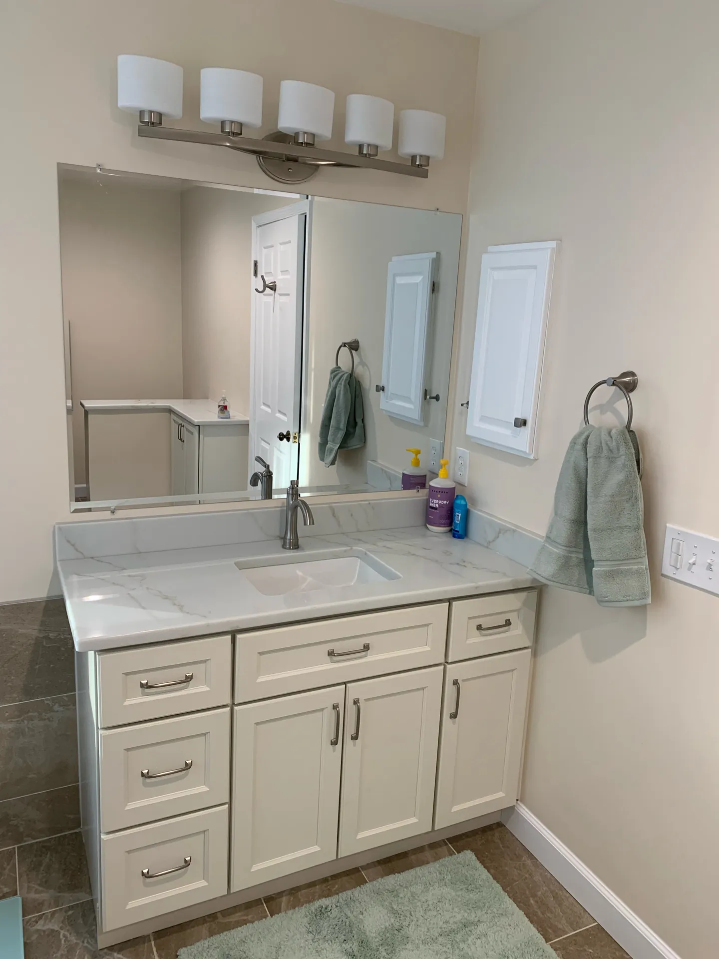 Bathroom & wet bar cabinetry and countertops in Fairfax, VA by Kitchen Design Center — view 3