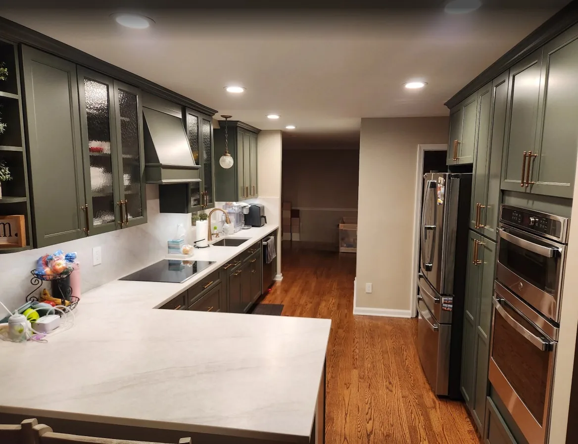 Kitchen & primary bathroom remodel in Arlington, VA by Kitchen Design Center